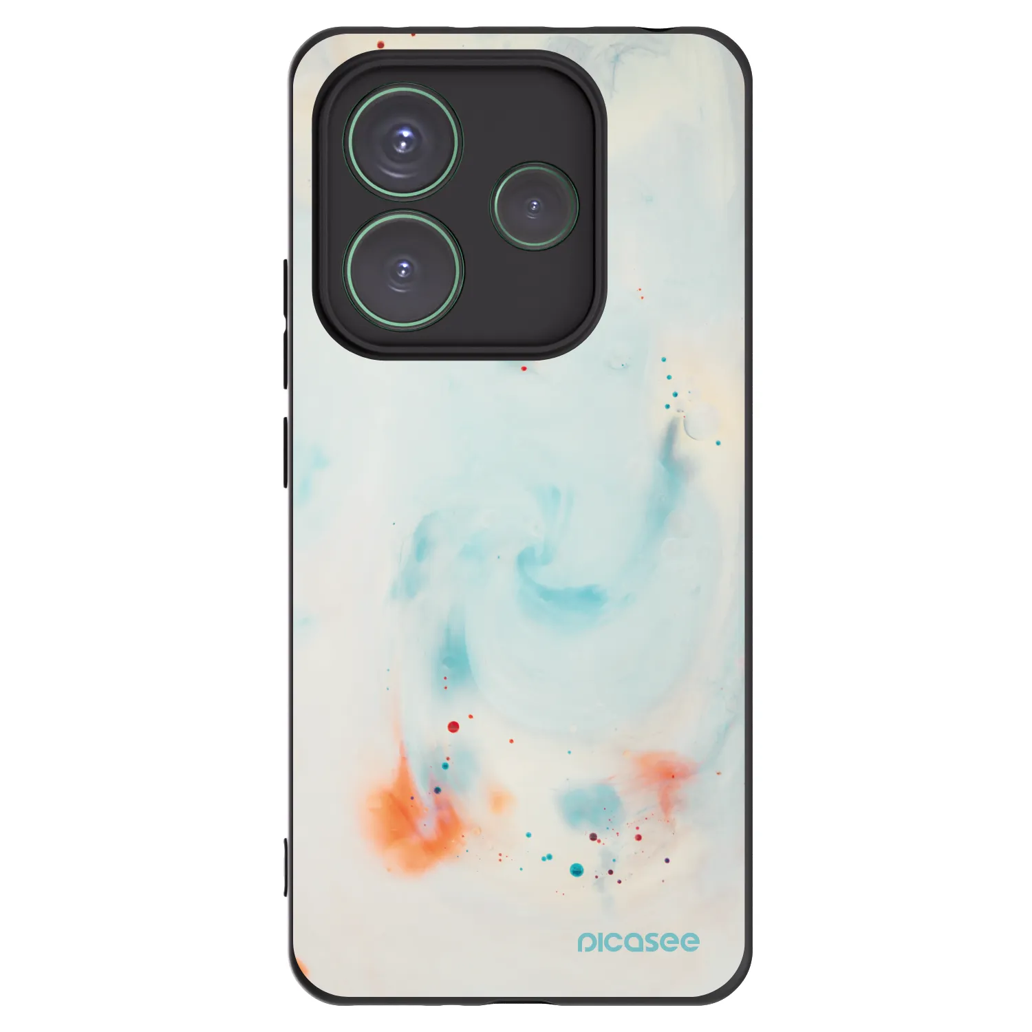 Picasee fekete szilikon tok az alábbi mobiltelefonokra Xiaomi Redmi Note 14 5G - Splash