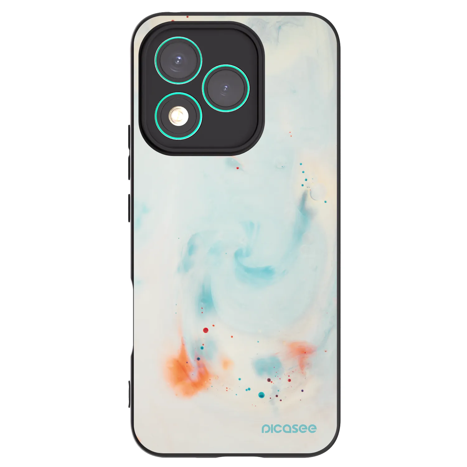 Picasee fekete szilikon tok az alábbi mobiltelefonokra Honor 400 Lite 5G - Splash