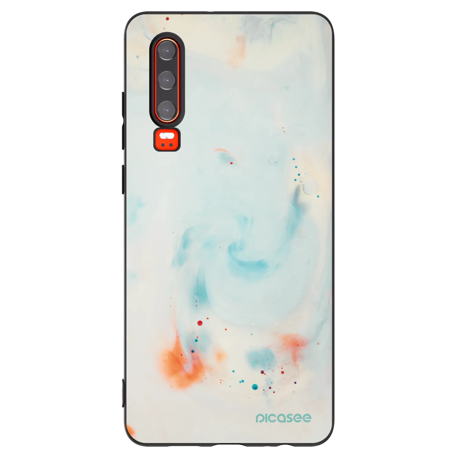 Picasee fekete szilikon tok az alábbi mobiltelefonokra Huawei P30 - Splash