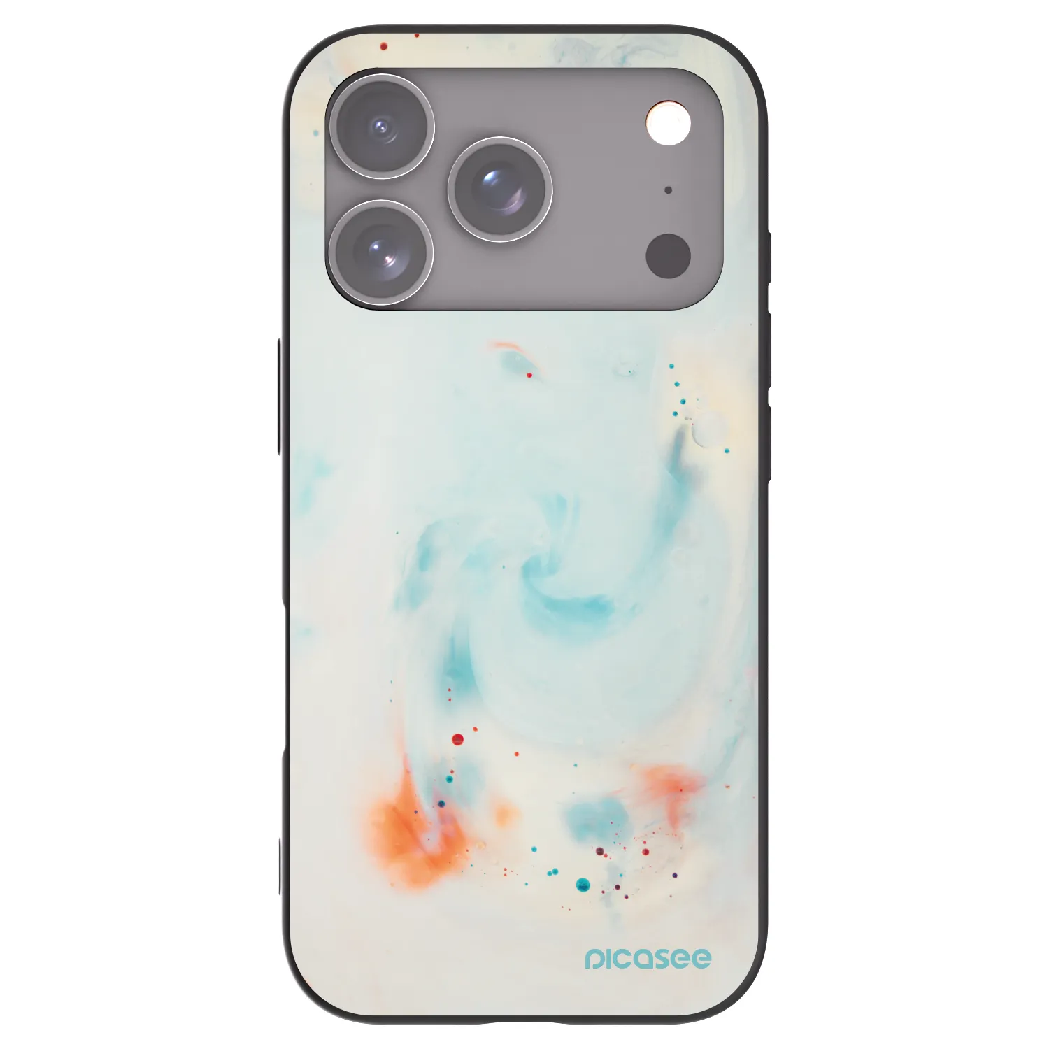 Picasee fekete szilikon tok az alábbi mobiltelefonokra Apple iPhone 17 Pro - Splash