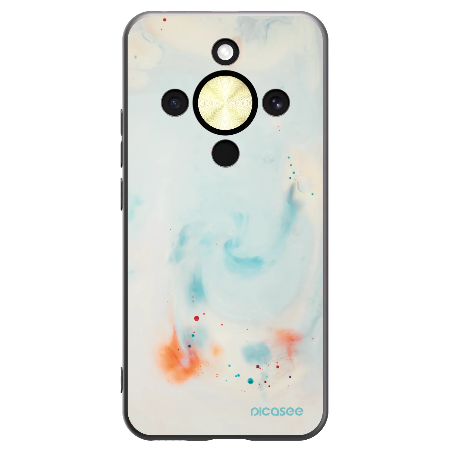 Picasee fekete szilikon tok az alábbi mobiltelefonokra Honor Magic8 Lite 5G - Splash