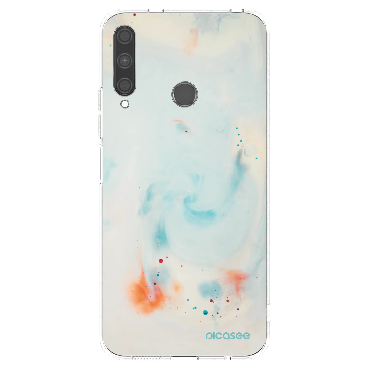 Picasee átlátszó szilikon tok az alábbi mobiltelefonokra Huawei P40 Lite E - Splash