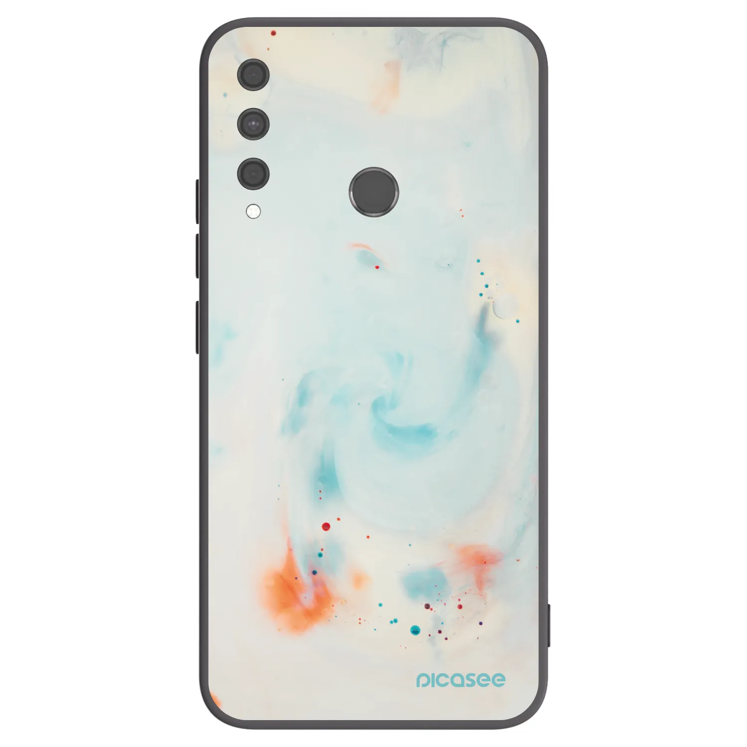 Picasee fekete szilikon tok az alábbi mobiltelefonokra Huawei P40 Lite E - Splash
