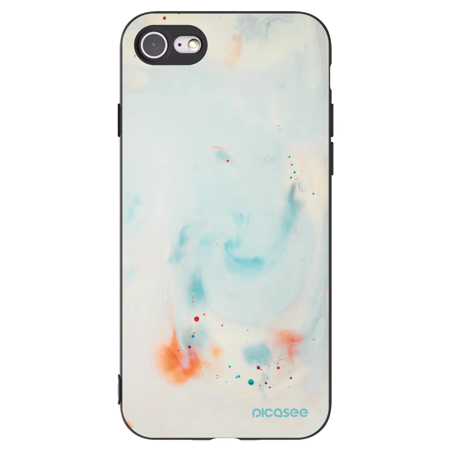 Picasee fekete szilikon tok az alábbi mobiltelefonokra Apple iPhone SE 2020 - Splash