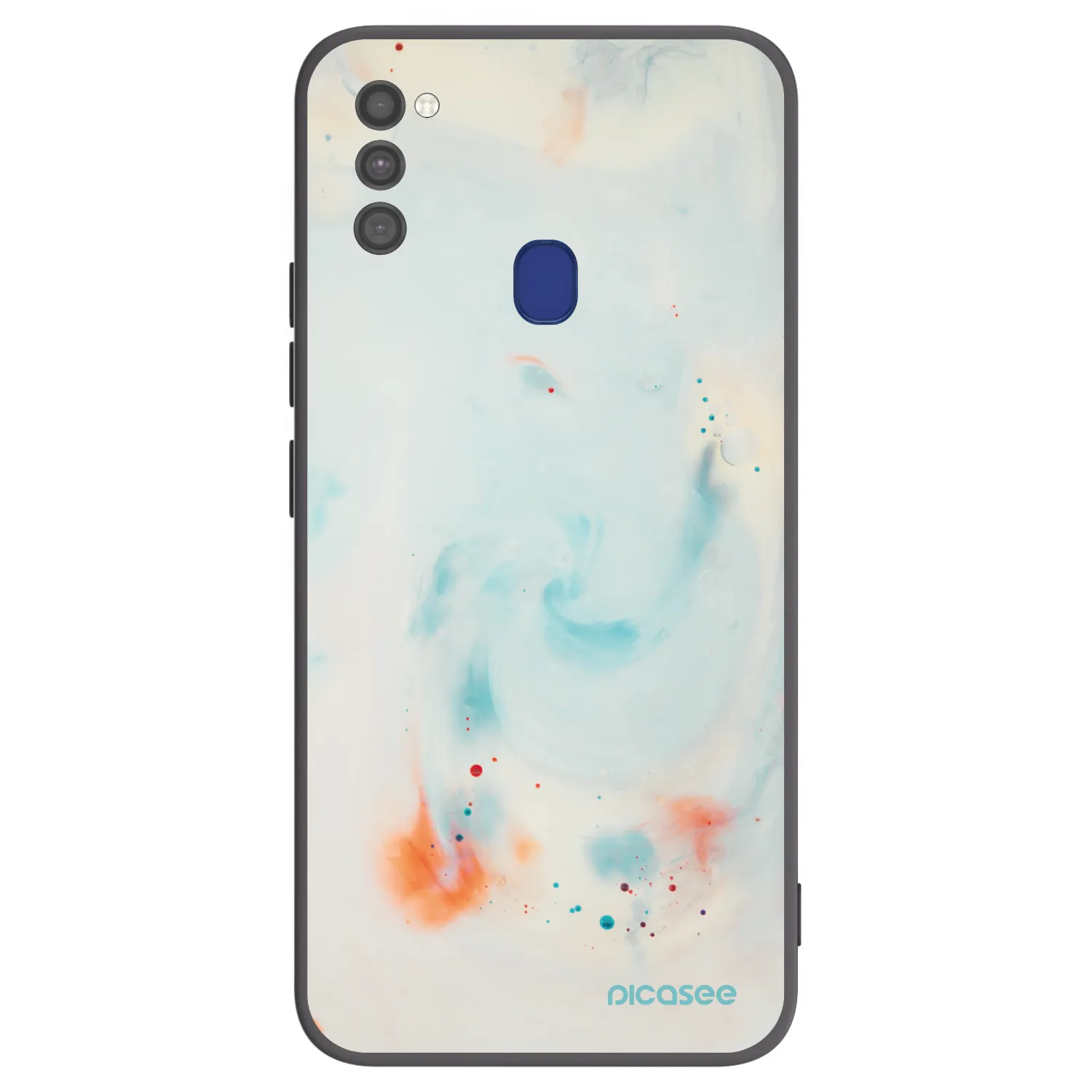 Picasee fekete szilikon tok az alábbi mobiltelefonokra Samsung Galaxy M21 M215F - Splash