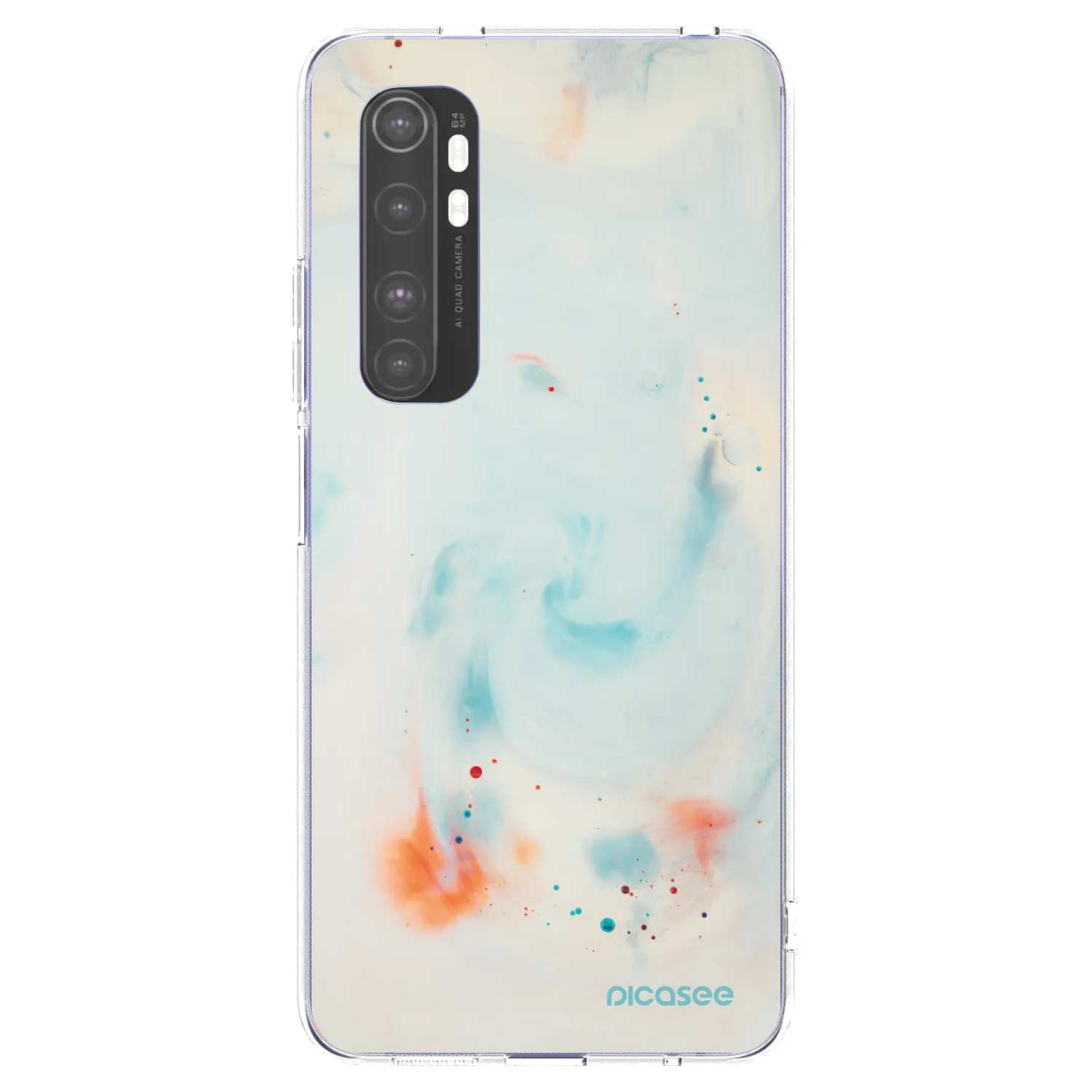 Picasee átlátszó szilikon tok az alábbi mobiltelefonokra Xiaomi Mi Note 10 Lite - Splash