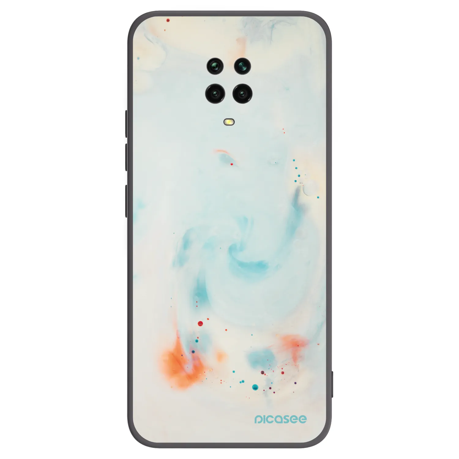 Picasee fekete szilikon tok az alábbi mobiltelefonokra Xiaomi Redmi Note 9S - Splash
