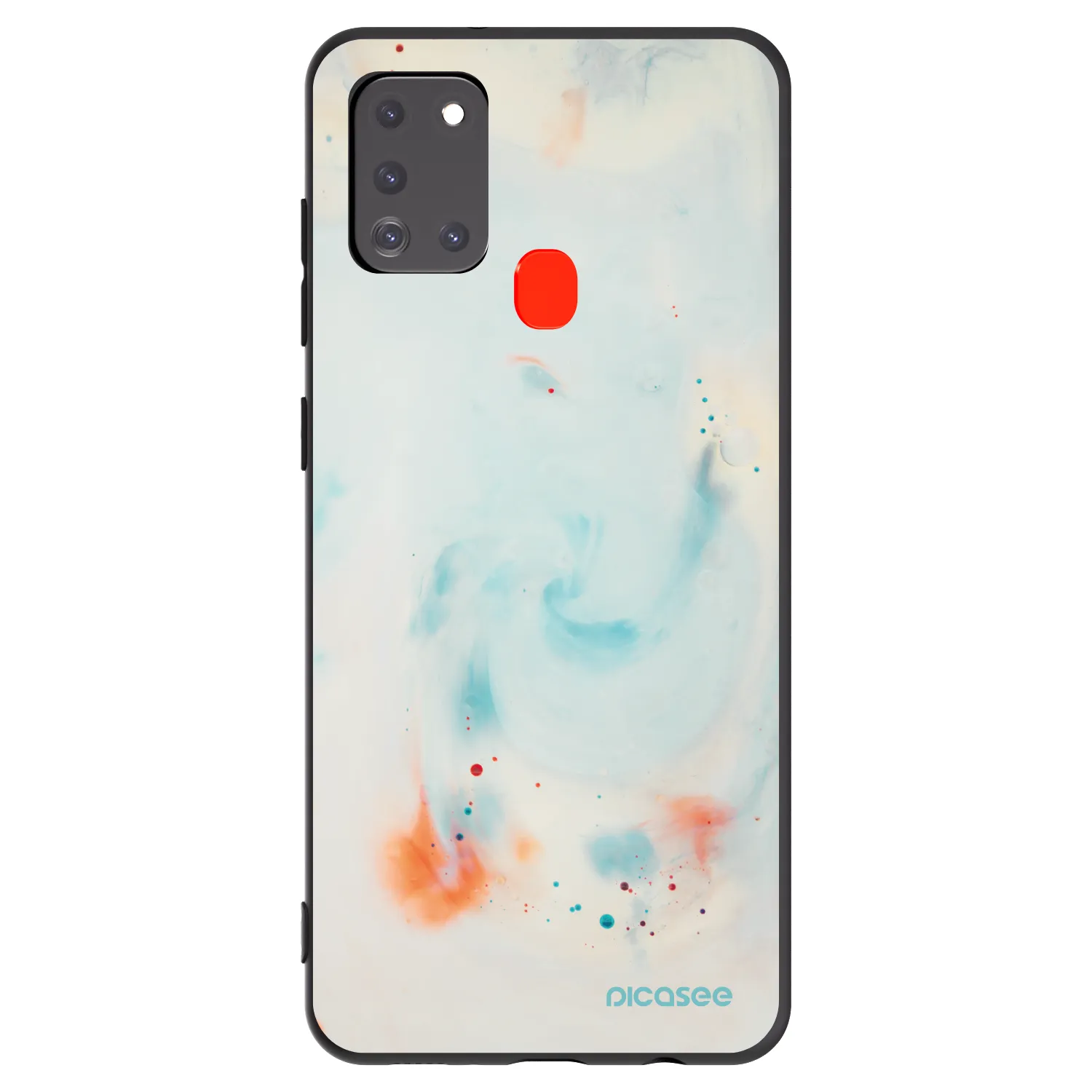 Picasee fekete szilikon tok az alábbi mobiltelefonokra Samsung Galaxy A21s - Splash