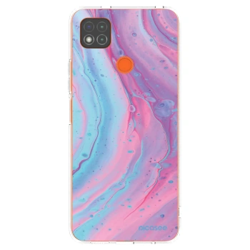 Picasee átlátszó szilikon tok az alábbi mobiltelefonokra Xiaomi Redmi 9C - Pink liquid