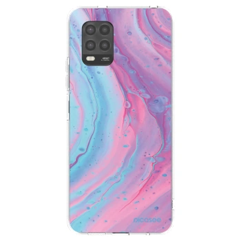 Picasee átlátszó szilikon tok az alábbi mobiltelefonokra Xiaomi Mi 10 Lite - Pink liquid