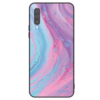Szilikon tok erre a típusra Samsung Galaxy A50 A505F - Pink liquid