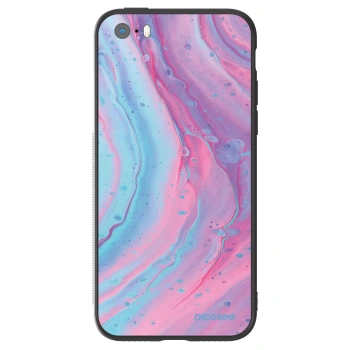 Szilikon tok erre a típusra Apple iPhone 5/5S/SE - Pink liquid