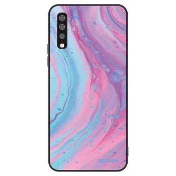 Szilikon tok erre a típusra Samsung Galaxy A70 A705F - Pink liquid