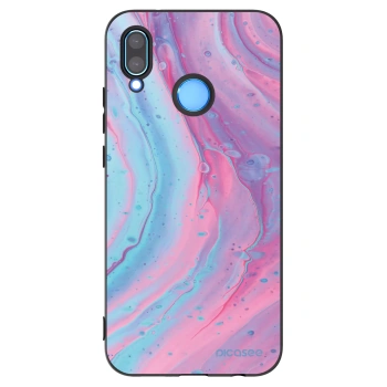 Picasee fekete szilikon tok az alábbi mobiltelefonokra Huawei P20 Lite - Pink liquid