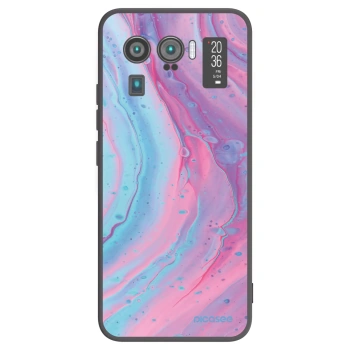 Picasee fekete szilikon tok az alábbi mobiltelefonokra Xiaomi Mi 11 Ultra - Pink liquid