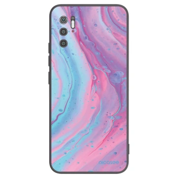 Picasee fekete szilikon tok az alábbi mobiltelefonokra Xiaomi Poco M3 Pro 5G - Pink liquid