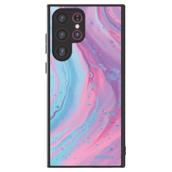 Picasee ULTIMATE CASE Samsung Galaxy S22 Ultra 5G - készülékre - Pink liquid