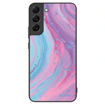 Szilikon tok erre a típusra Samsung Galaxy S22+ 5G - Pink liquid