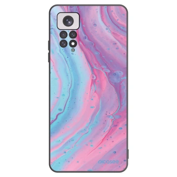 Picasee fekete szilikon tok az alábbi mobiltelefonokra Xiaomi Redmi Note 11 - Pink liquid