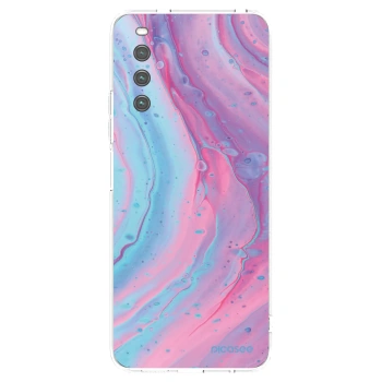 Picasee átlátszó szilikon tok az alábbi mobiltelefonokra Sony Xperia 10 IV 5G - Pink liquid