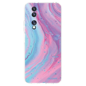 Picasee átlátszó szilikon tok az alábbi mobiltelefonokra Honor 70 - Pink liquid