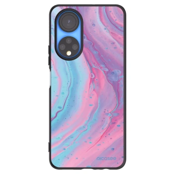 Picasee fekete szilikon tok az alábbi mobiltelefonokra Honor X7 - Pink liquid