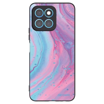 Picasee fekete szilikon tok az alábbi mobiltelefonokra Honor X8 5G - Pink liquid