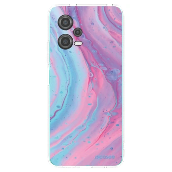 Picasee átlátszó szilikon tok az alábbi mobiltelefonokra Xiaomi Poco X5 - Pink liquid