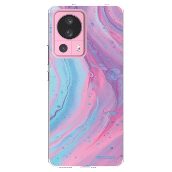 Picasee átlátszó szilikon tok az alábbi mobiltelefonokra Xiaomi 13 Lite - Pink liquid