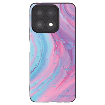 Picasee fekete szilikon tok az alábbi mobiltelefonokra Honor X8a - Pink liquid