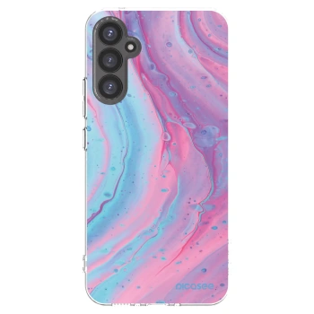 Picasee átlátszó szilikon tok az alábbi mobiltelefonokra Samsung Galaxy A34 5G A346B - Pink liquid