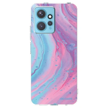 Picasee átlátszó szilikon tok az alábbi mobiltelefonokra Xiaomi Redmi Note 12 4G - Pink liquid