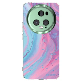 Picasee átlátszó szilikon tok az alábbi mobiltelefonokra Honor Magic5 Pro - Pink liquid