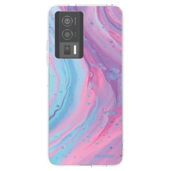 Picasee átlátszó szilikon tok az alábbi mobiltelefonokra Xiaomi Poco F5 Pro 5G - Pink liquid