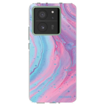 Picasee átlátszó szilikon tok az alábbi mobiltelefonokra Xiaomi 13T - Pink liquid