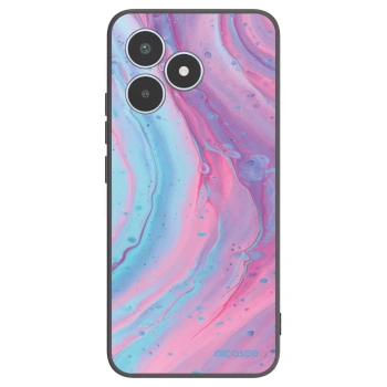 Picasee fekete szilikon tok az alábbi mobiltelefonokra Realme C53 - Pink liquid