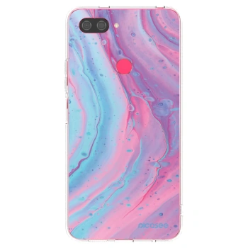 Picasee átlátszó szilikon tok az alábbi mobiltelefonokra Xiaomi Mi 8 Lite - Pink liquid