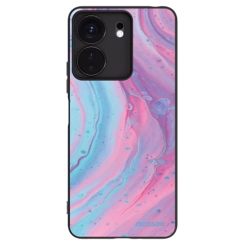 Picasee fekete szilikon tok az alábbi mobiltelefonokra Xiaomi Redmi 13C 4G - Pink liquid