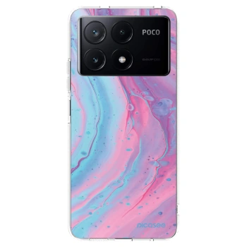 Picasee átlátszó szilikon tok az alábbi mobiltelefonokra Xiaomi Poco X6 Pro - Pink liquid