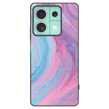 Picasee fekete szilikon tok az alábbi mobiltelefonokra Xiaomi Redmi Note 13 5G - Pink liquid