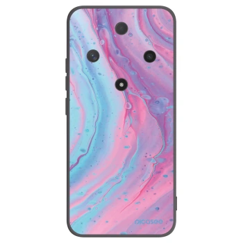 Picasee fekete szilikon tok az alábbi mobiltelefonokra Honor Magic6 Lite 5G - Pink liquid