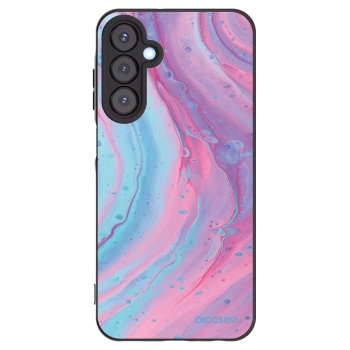 Picasee fekete szilikon tok az alábbi mobiltelefonokra Samsung Galaxy A25 A256B 5G - Pink liquid