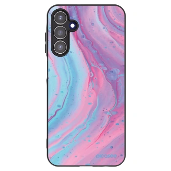 Picasee fekete szilikon tok az alábbi mobiltelefonokra Samsung Galaxy A15 A155F 4G - Pink liquid