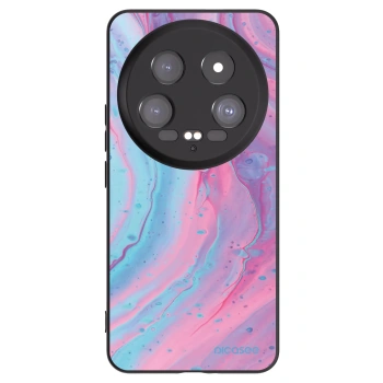 Picasee fekete szilikon tok az alábbi mobiltelefonokra Xiaomi 14 Ultra - Pink liquid