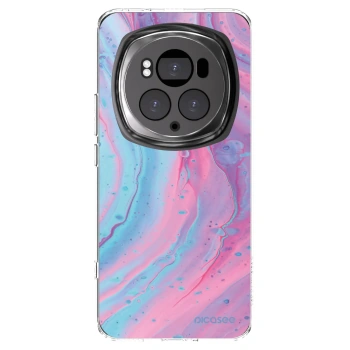 Picasee átlátszó szilikon tok az alábbi mobiltelefonokra Honor Magic6 Pro - Pink liquid