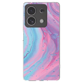 Picasee átlátszó szilikon tok az alábbi mobiltelefonokra Xiaomi Redmi Note 13 4G - Pink liquid