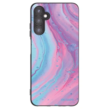 Picasee fekete szilikon tok az alábbi mobiltelefonokra Samsung Galaxy A05s A057G - Pink liquid