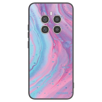 Picasee fekete szilikon tok az alábbi mobiltelefonokra Realme 12 Pro 5G - Pink liquid