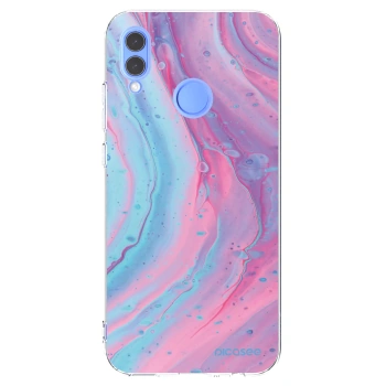 Picasee átlátszó szilikon tok az alábbi mobiltelefonokra Huawei P Smart 2019 - Pink liquid