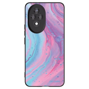 Picasee fekete szilikon tok az alábbi mobiltelefonokra Honor 200 5G - Pink liquid